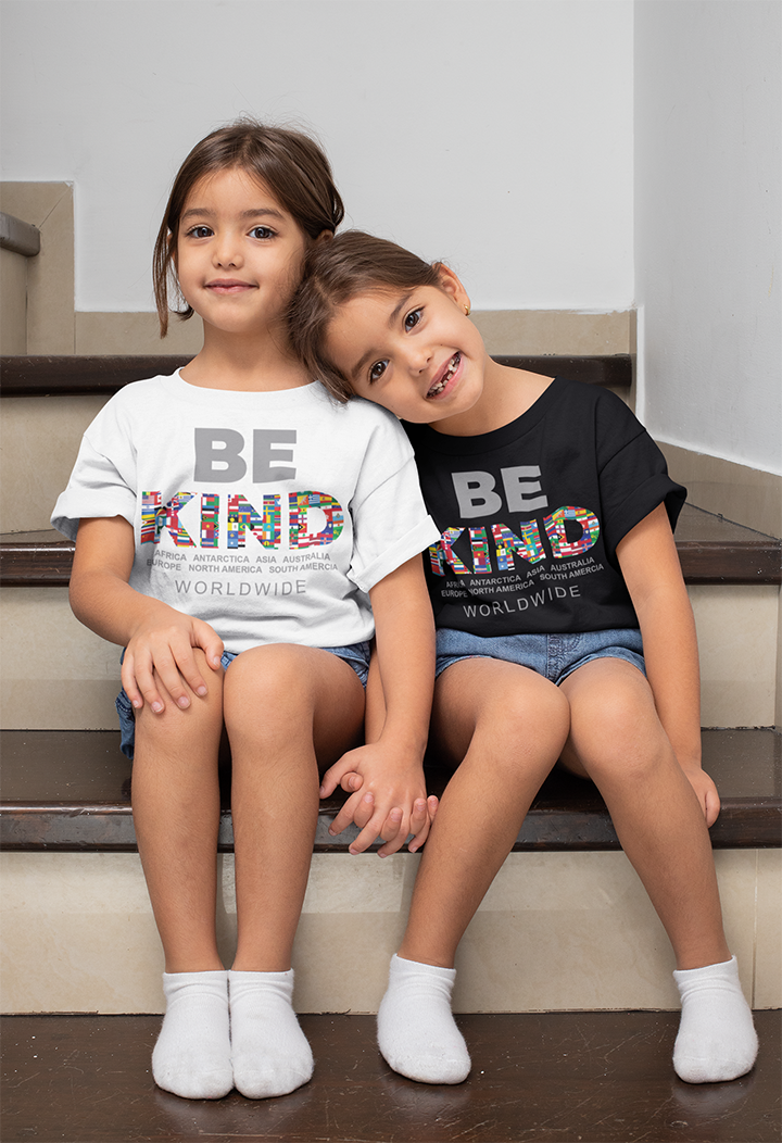 BE KIND WORLDWIDE KIDS TEE