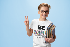 BE KIND WORLDWIDE KIDS TEE